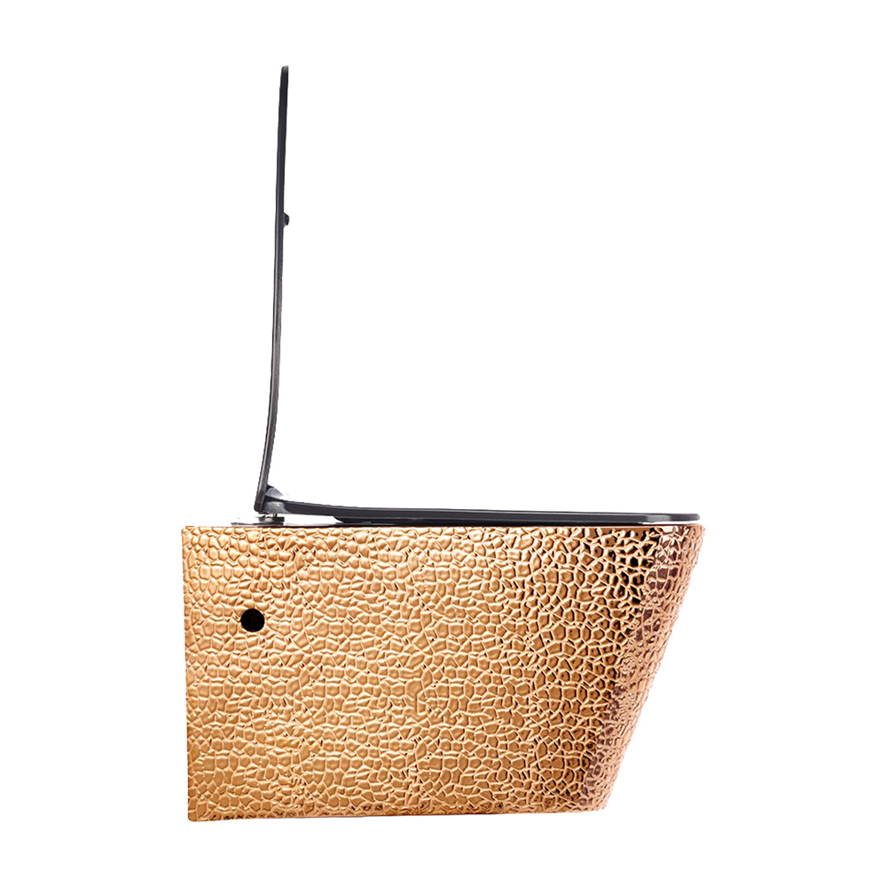 Pure Concept Crocodile Bronz Siyah Kanalsız Asma Klozet