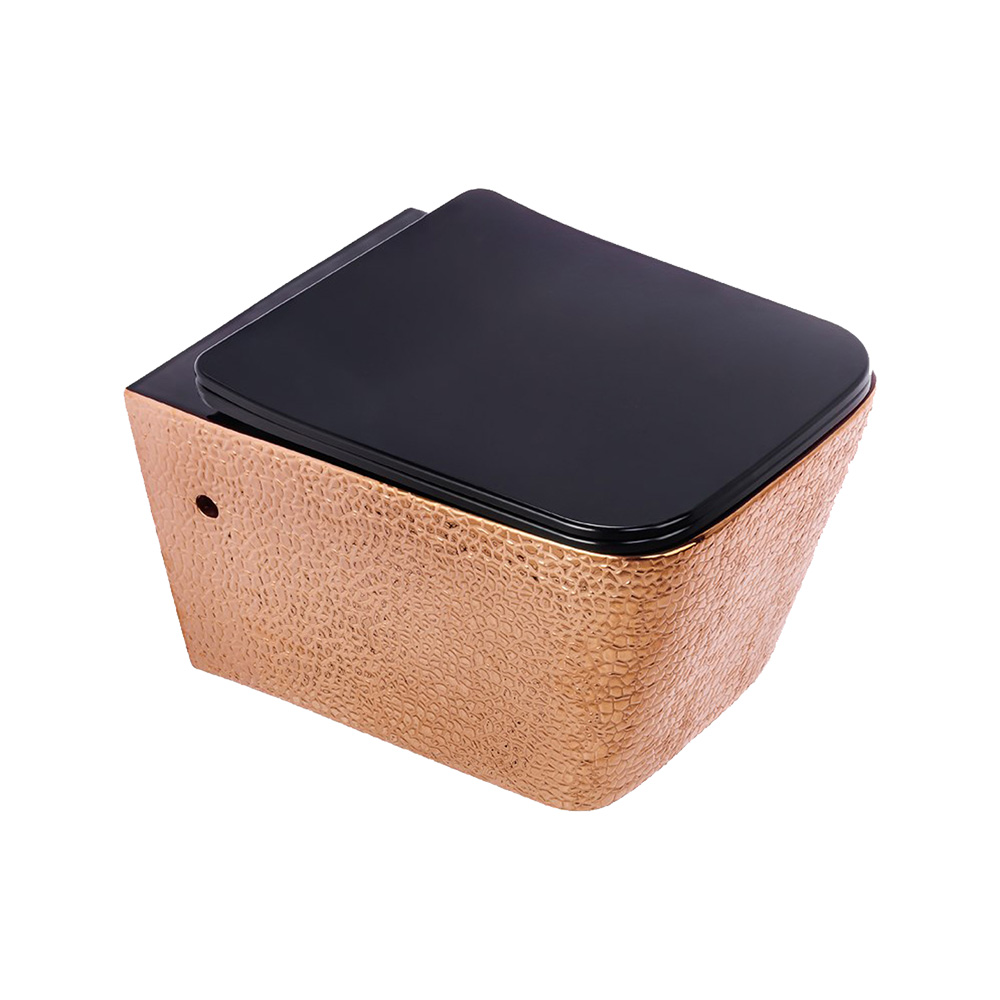 Pure Concept Crocodile Bronz Siyah Kanalsız Asma Klozet