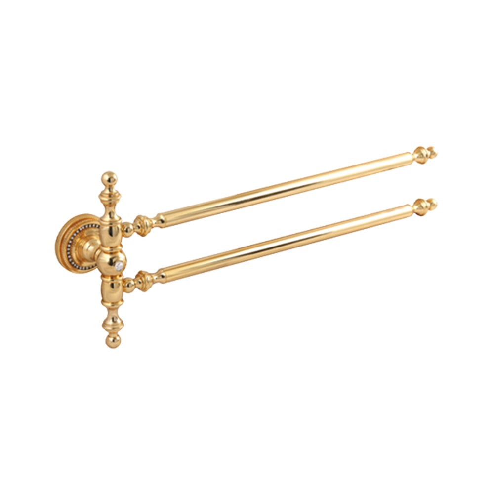 Pure ConceptCrystal / Pvd Gold İkili Havlu Bar 60cm