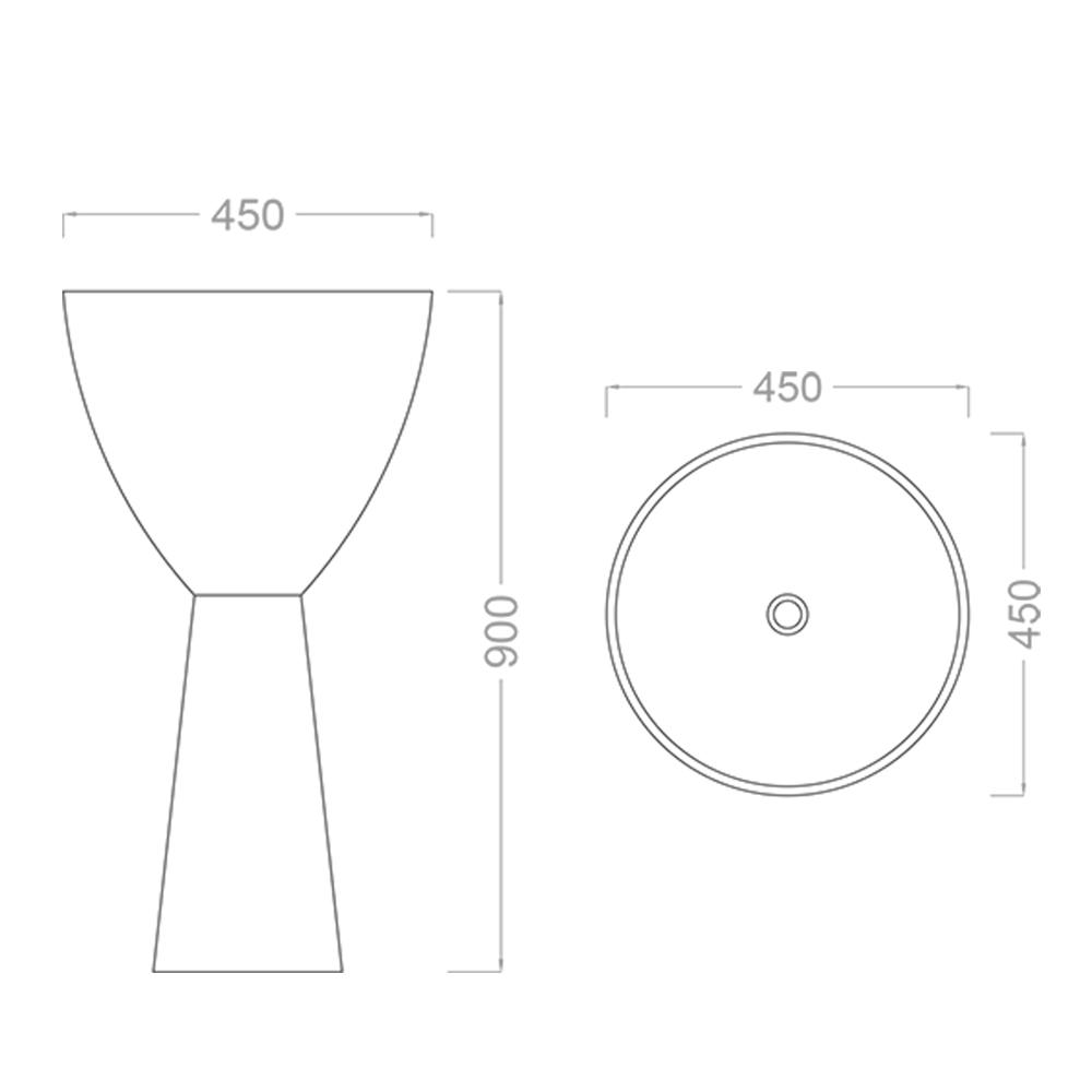 Pure Concept Crystal Şeffaf Kırmızı Siyah Cam Monoblok Lavabo