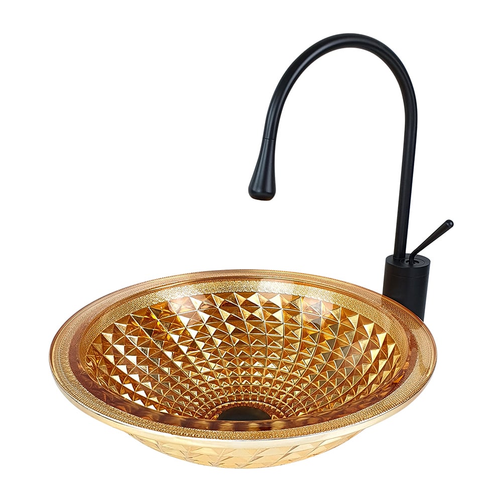 Pure ConceptDekoratif Gold Cam Lavabo