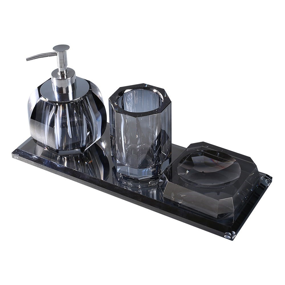 Pure ConceptDiamond Grey 4'lü Cam Aksesuar Seti