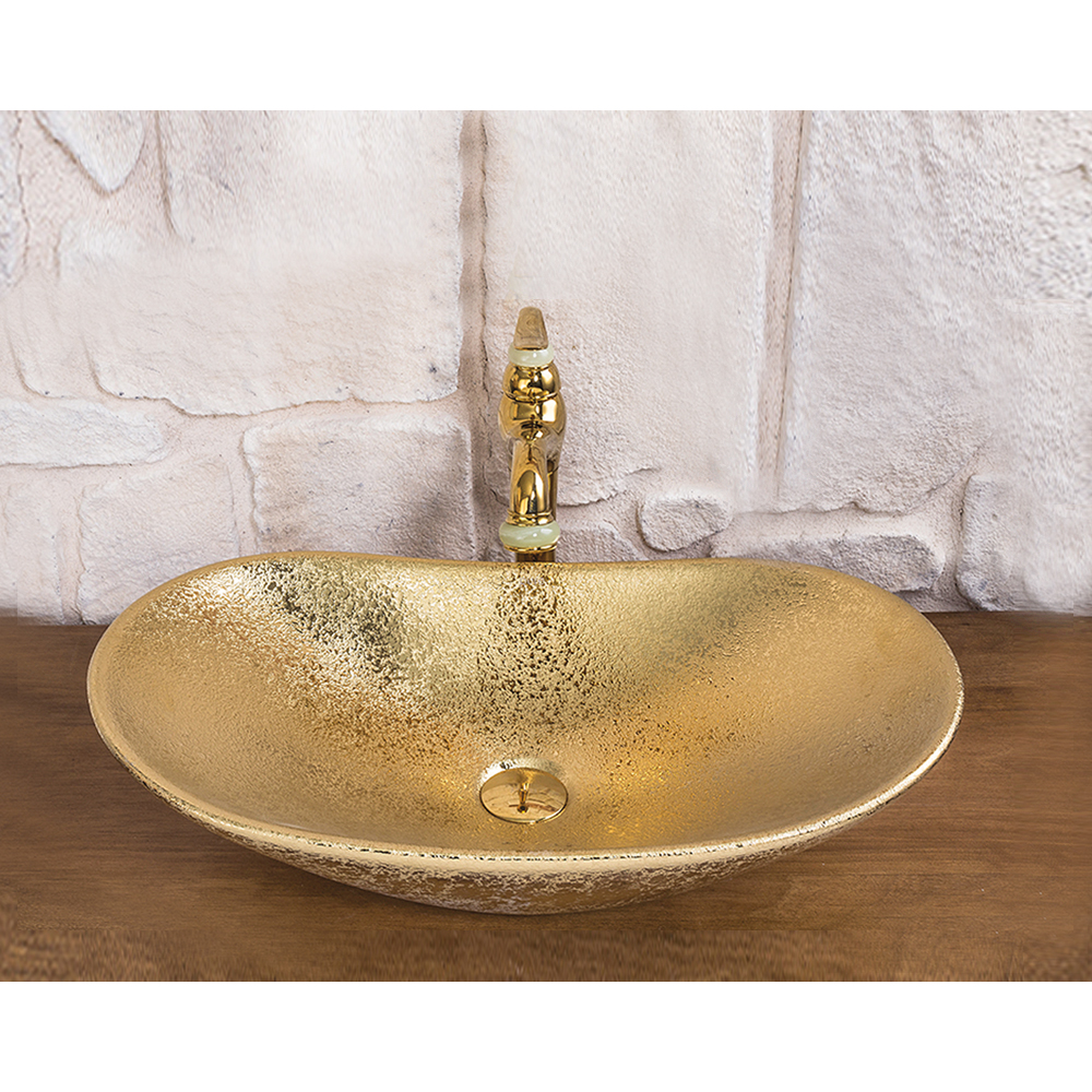 Pure ConceptDrop Boat Gold Çanak Lavabo