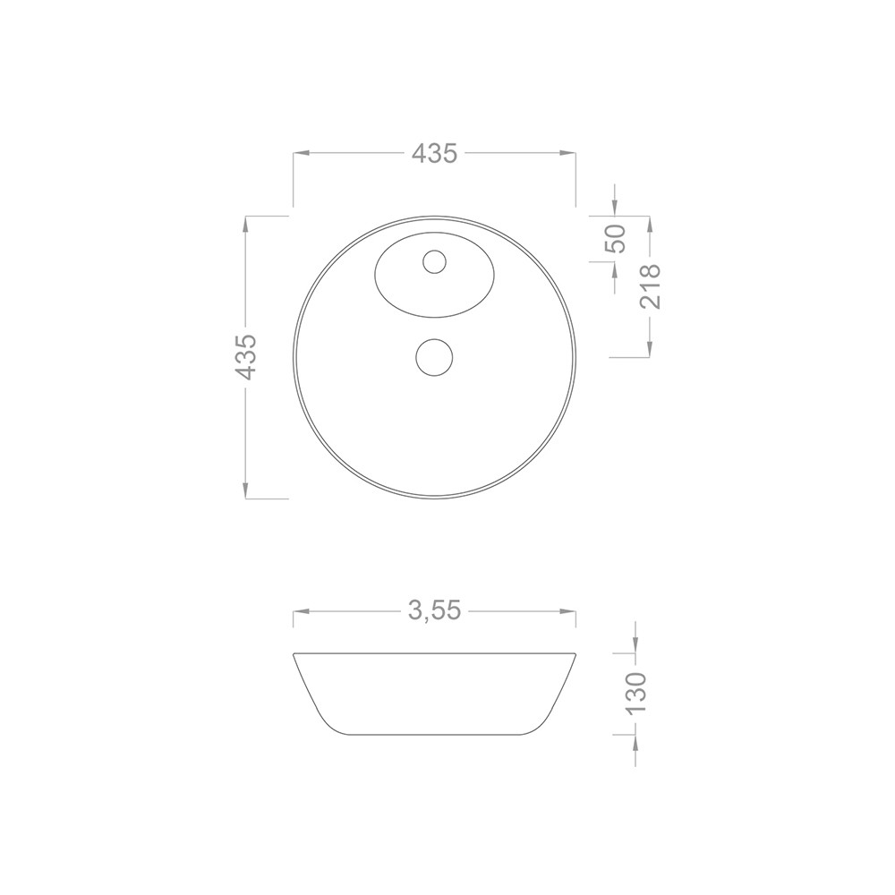 Pure Concept Ekose Desen Çanak Lavabo