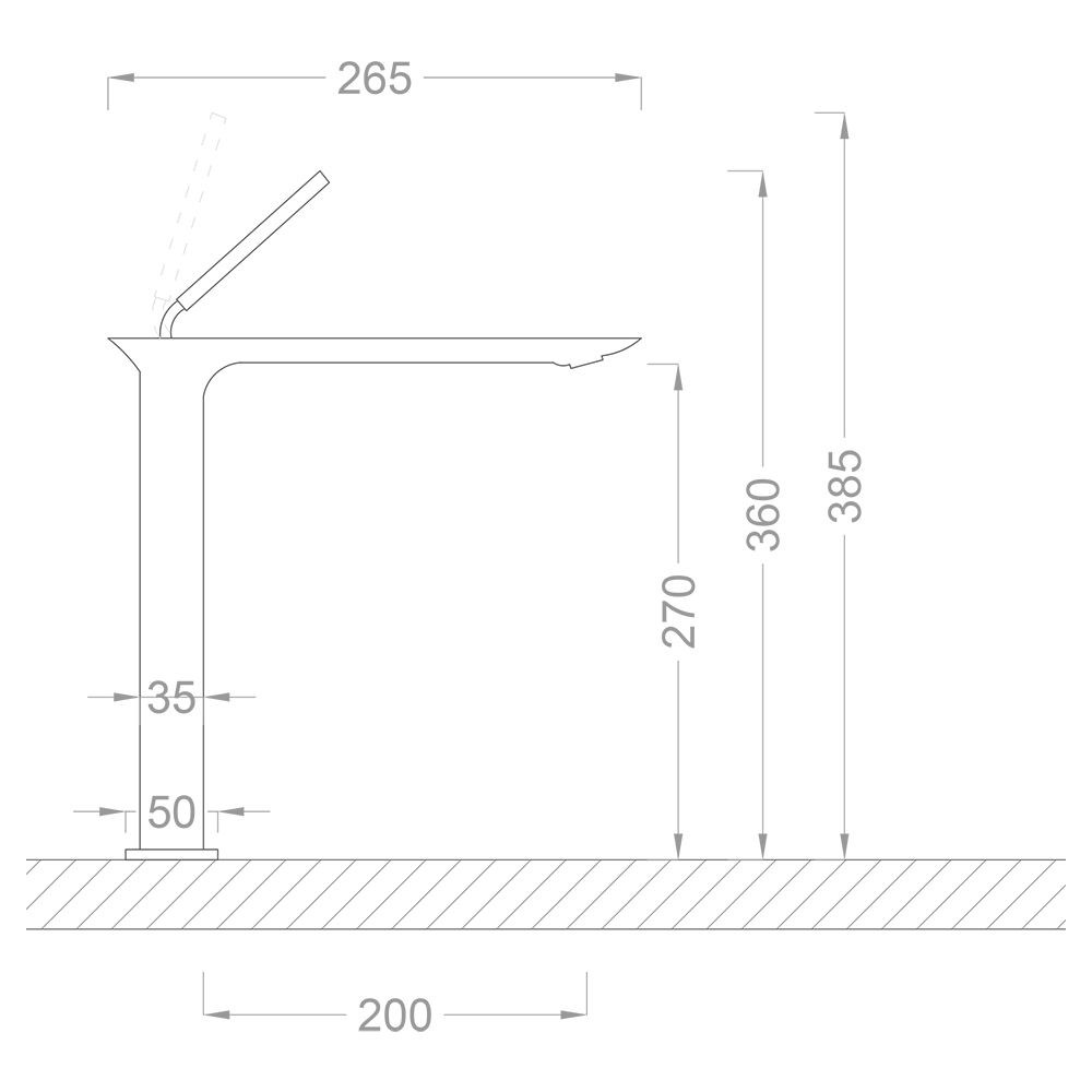 Pure Concept Elegant Krom Çanak Lavabo Bataryası