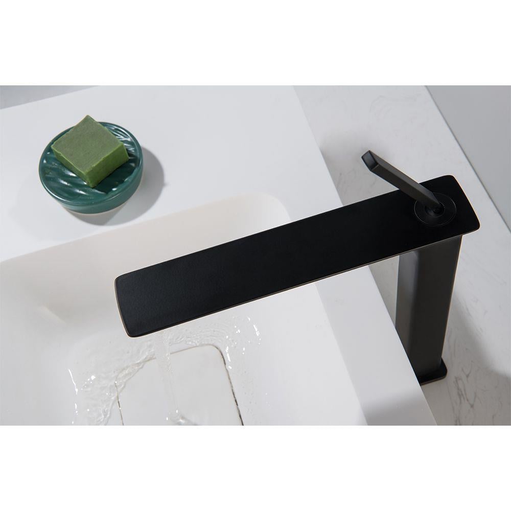 Pure Concept Elegant Mat Siyah Çanak Lavabo Bataryası