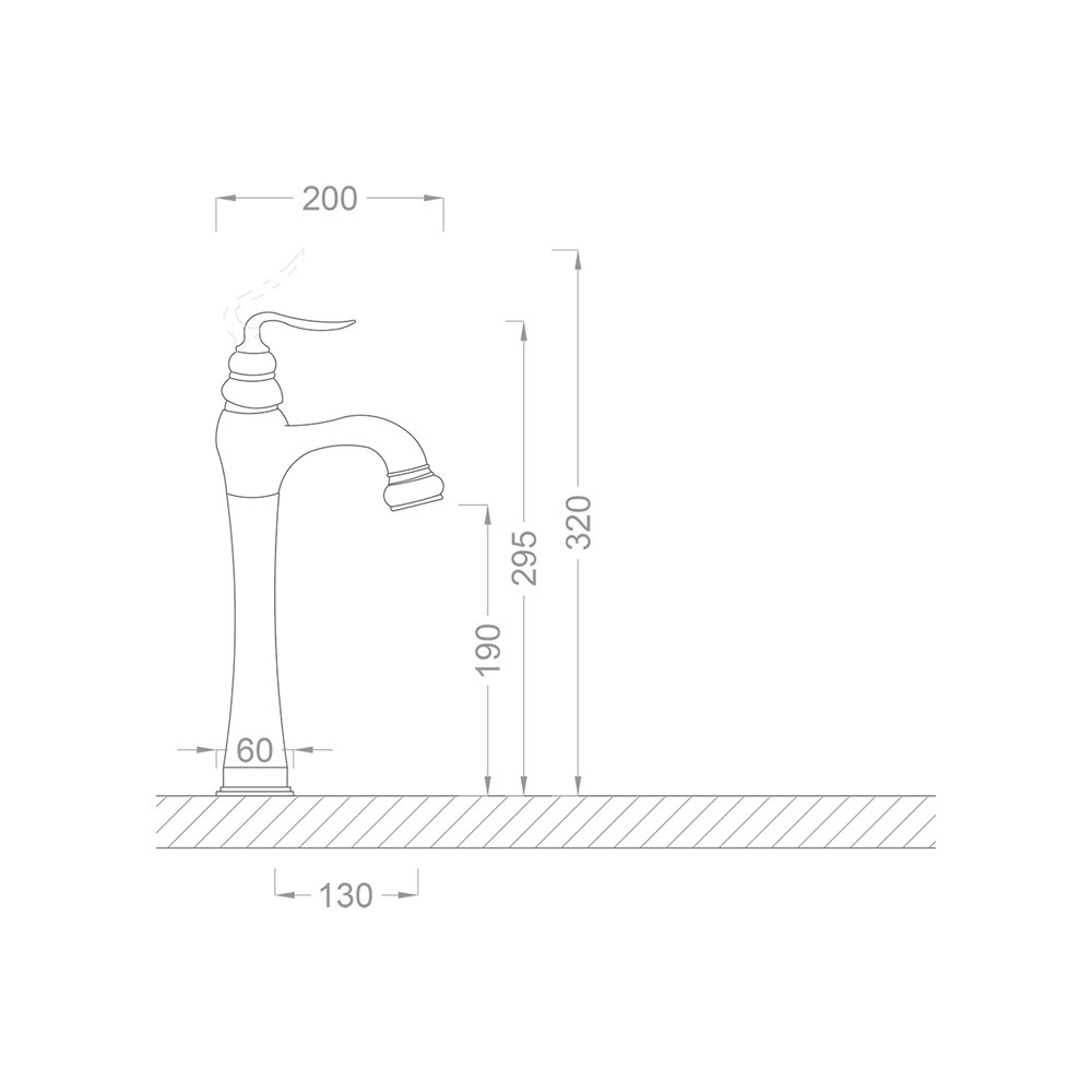 Pure Concept Elif Krom Çanak Lavabo Bataryası