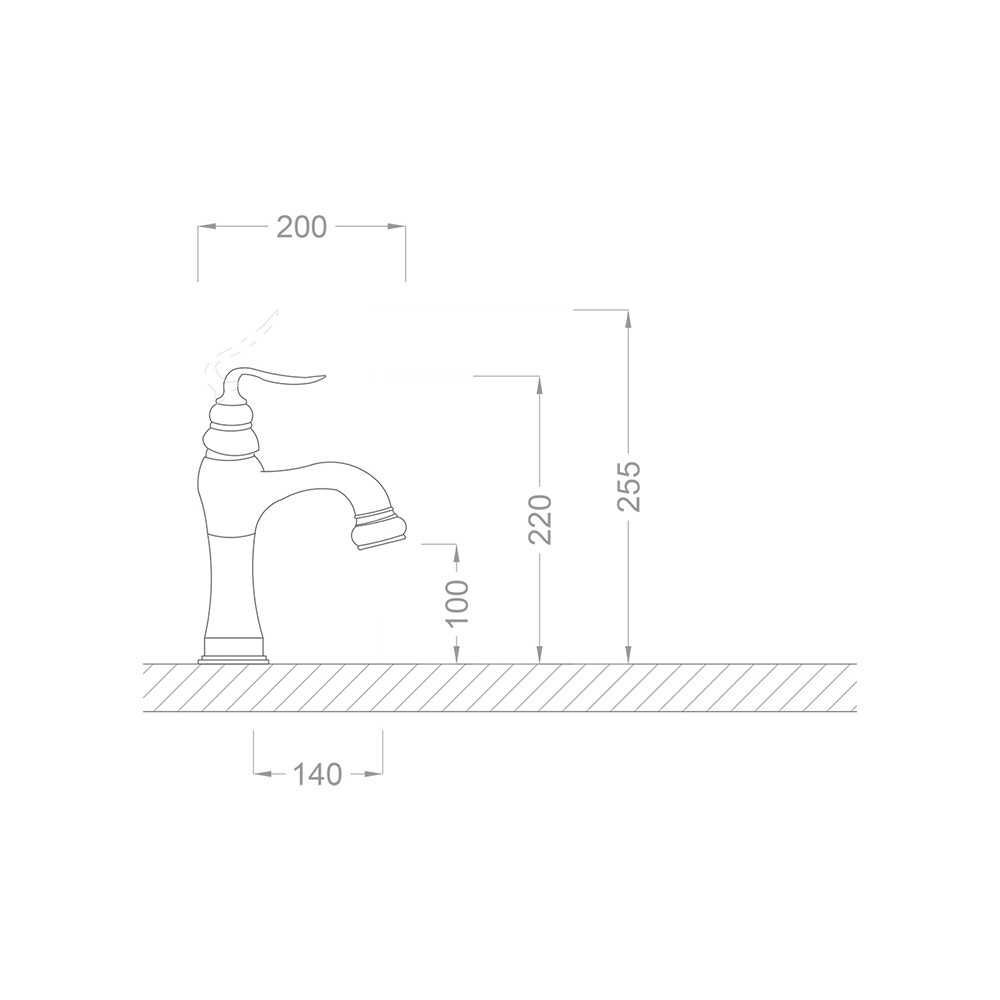Pure Concept Flamingo Altın Lavabo Bataryası