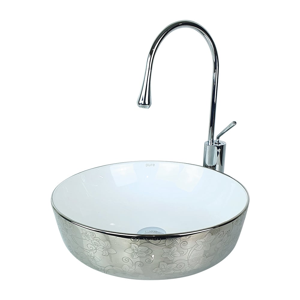 Pure ConceptFlower Platin Çanak Lavabo