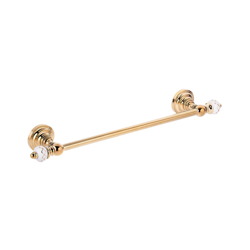 Pure ConceptGeometrik Beyaz Altın / Pvd Gold Havlu Bar