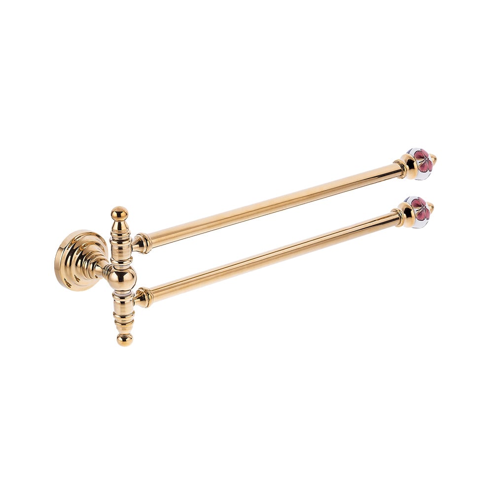 Pure ConceptGeometrik Checkers / Pvd Gold İkili Havlu Bar