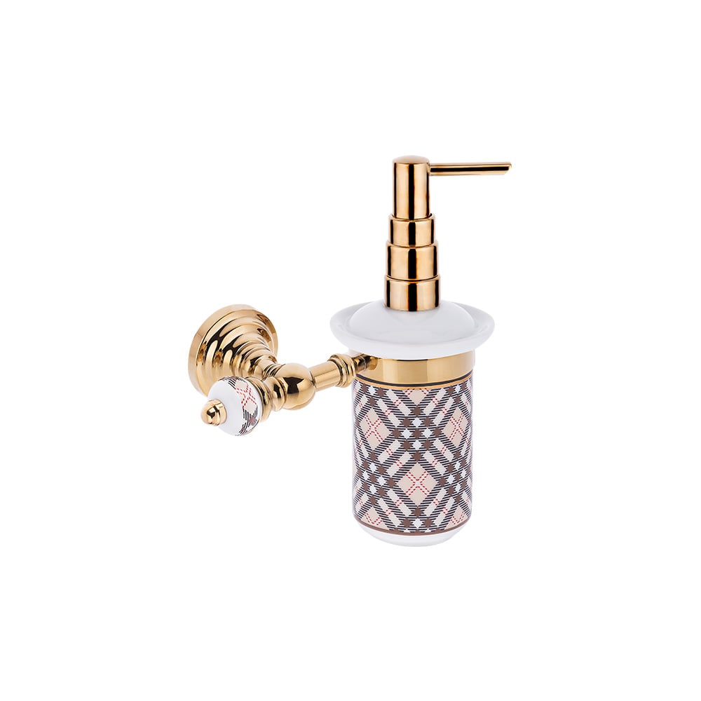 Pure ConceptGeometrik Ekose / Pvd Gold Sıvı Sabunluk