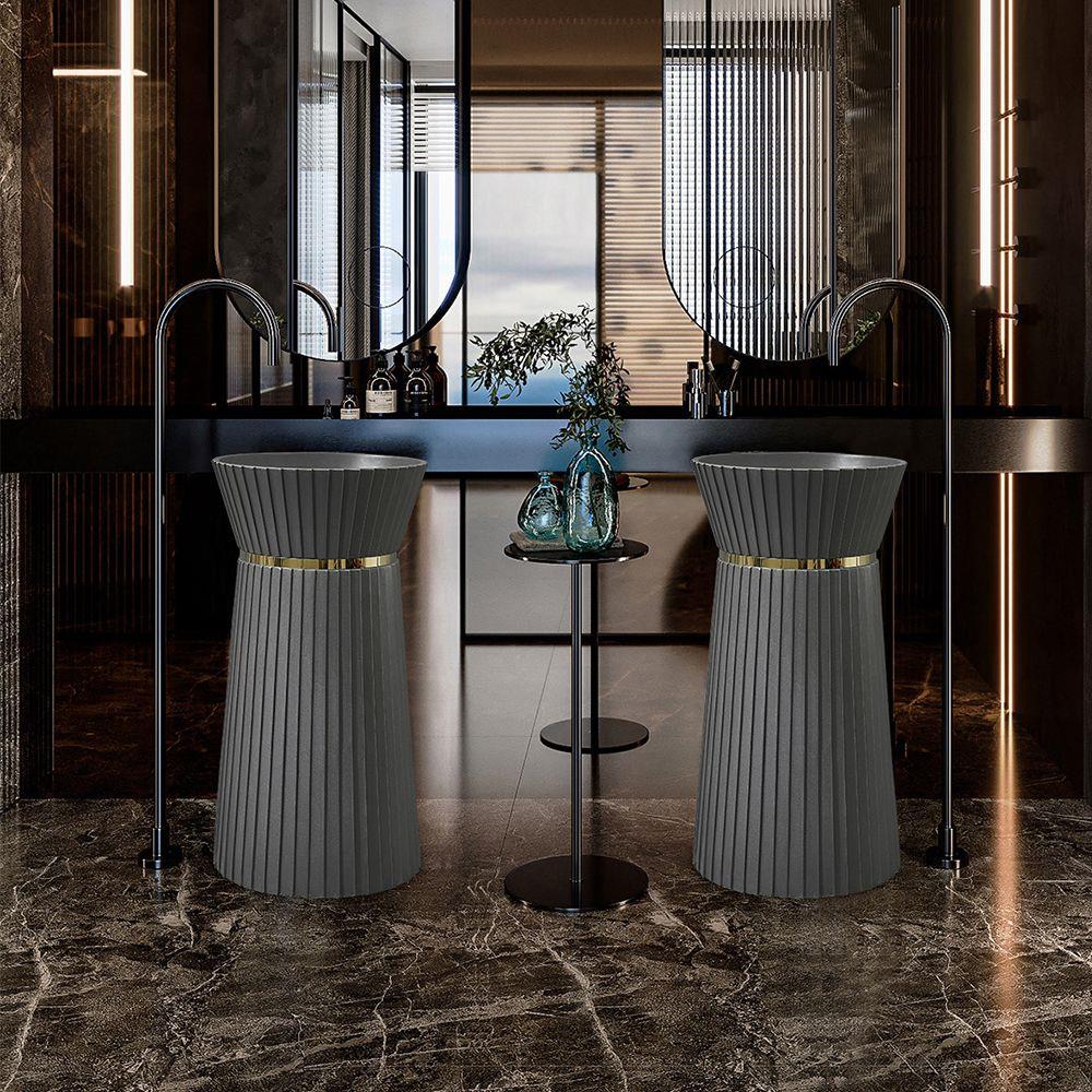 Pure Concept Glory Antrasit Monoblok Lavabo