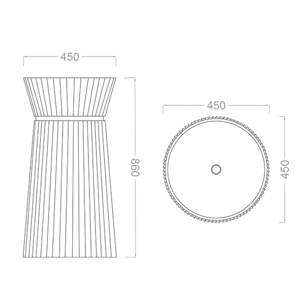 Pure Concept Glory Antrasit Monoblok Lavabo