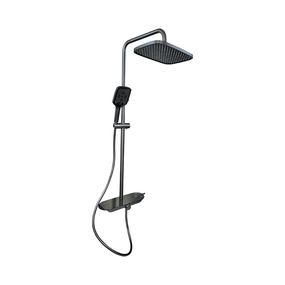 Pure Concept Idea Metalik Siyah Dijital Termostatik Duş Sistemi