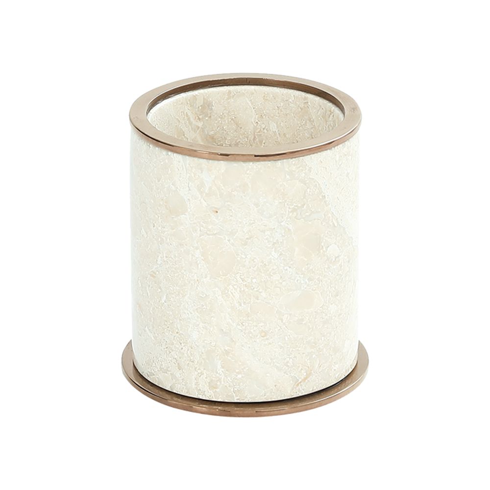 Pure ConceptMarble Bej / Pvd Rose Gold Set Üstü Diş Fırçalık