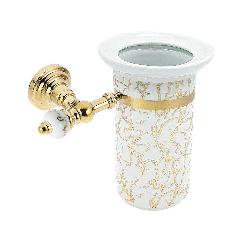 Pure ConceptMarble Gold Montajlı Diş Fırçalık