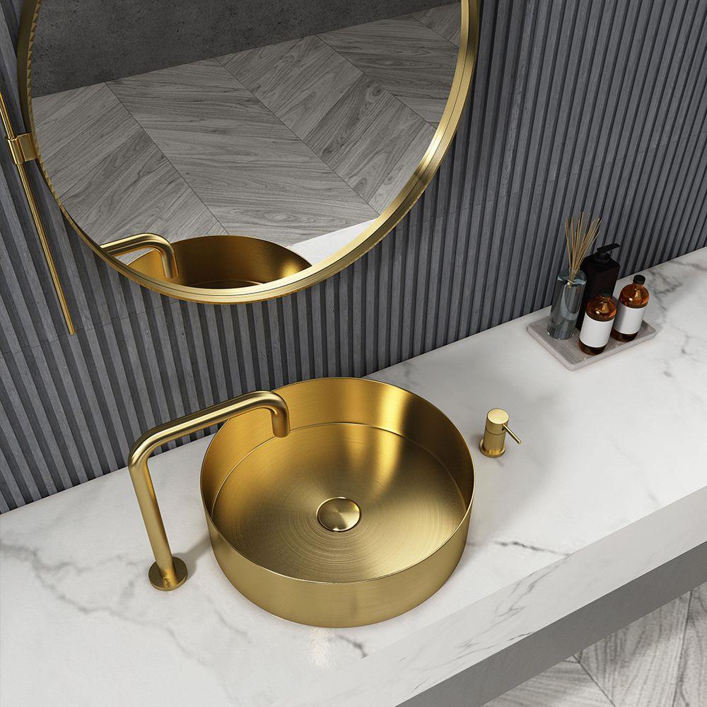 Pure Concept Paslanmaz Çelik Altın Çanak Lavabo