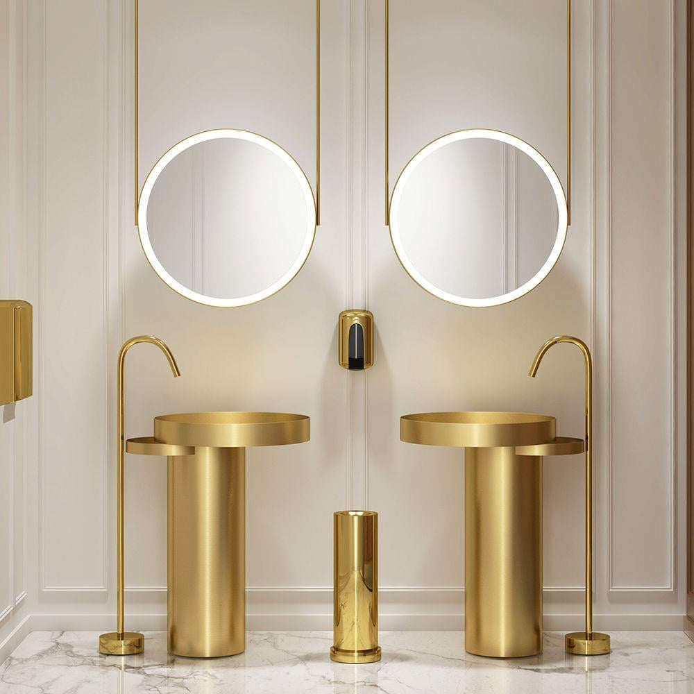 Pure Concept Paslanmaz Çelik Altın Monoblok Lavabo