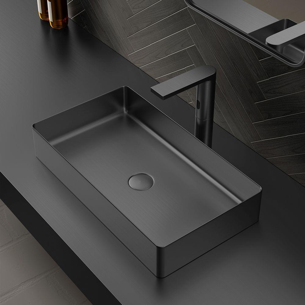 Pure Concept Paslanmaz Çelik Siyah Çanak Lavabo
