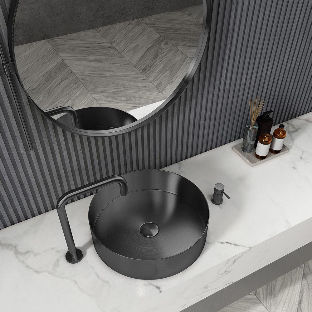 Pure Concept Paslanmaz Çelik Siyah Çanak Lavabo
