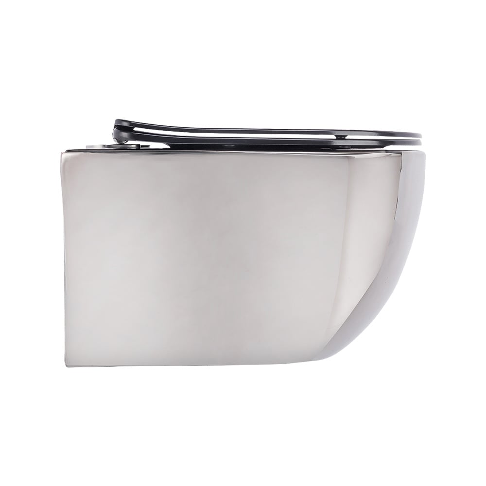 Pure ConceptPlatin Ayna Siyah 53 cm Kanalsız Asma Klozet