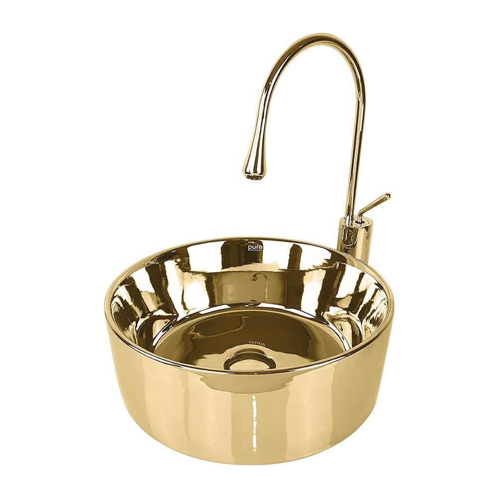 Pure ConceptPot Gold Çanak Lavabo