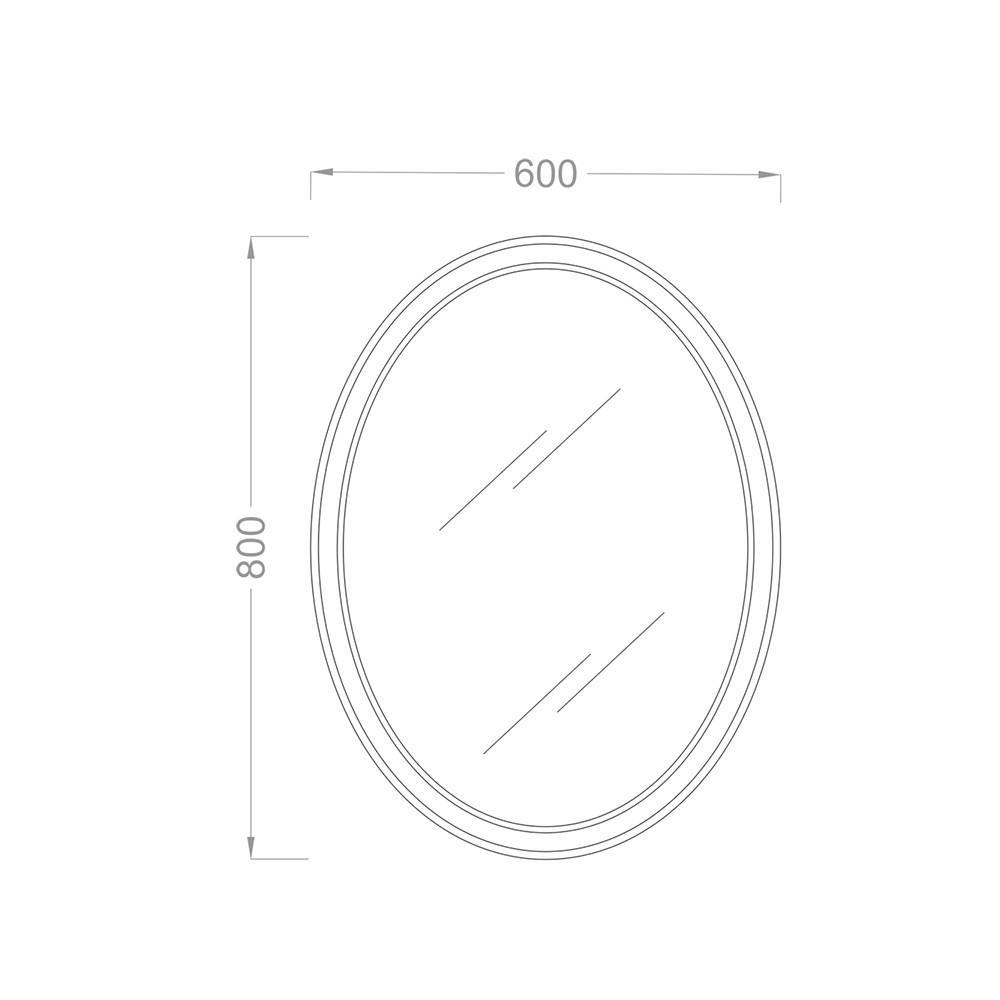 Pure Concept 60x80 Oval Altın Ayna OUTLET