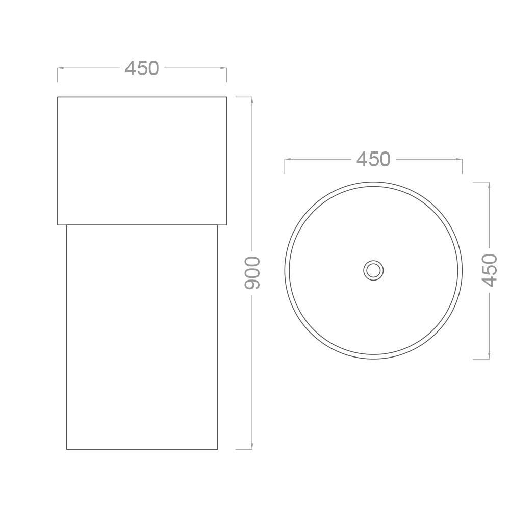 Pure Concept Crystal Şeffaf Sarı Beyaz Cam Monoblok Lavabo OUTLET