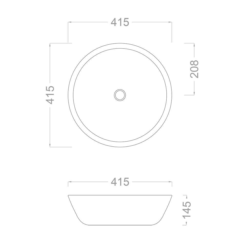 Pure Concept Edessa 42 cm Dekoratif Tezgah Üstü Çanak Lavabo