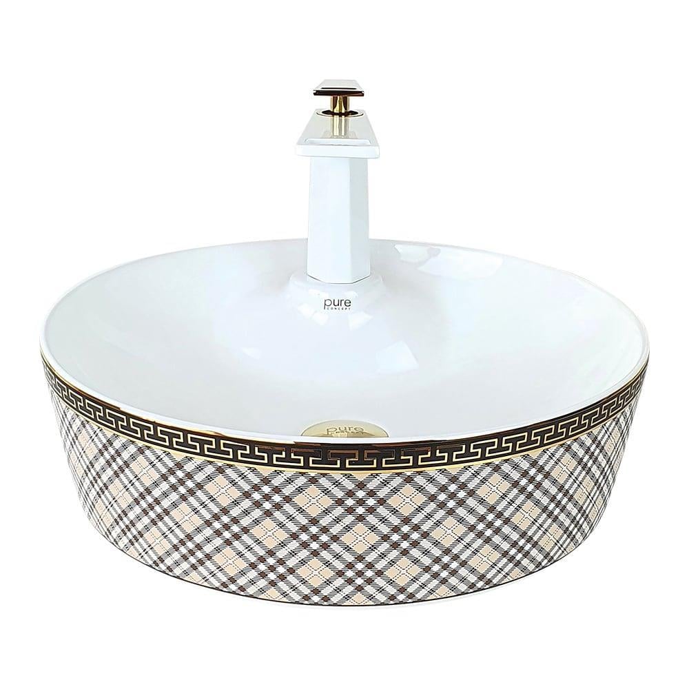 Pure ConceptPure Concept Ekose Desen Çanak Lavabo (Outlet)