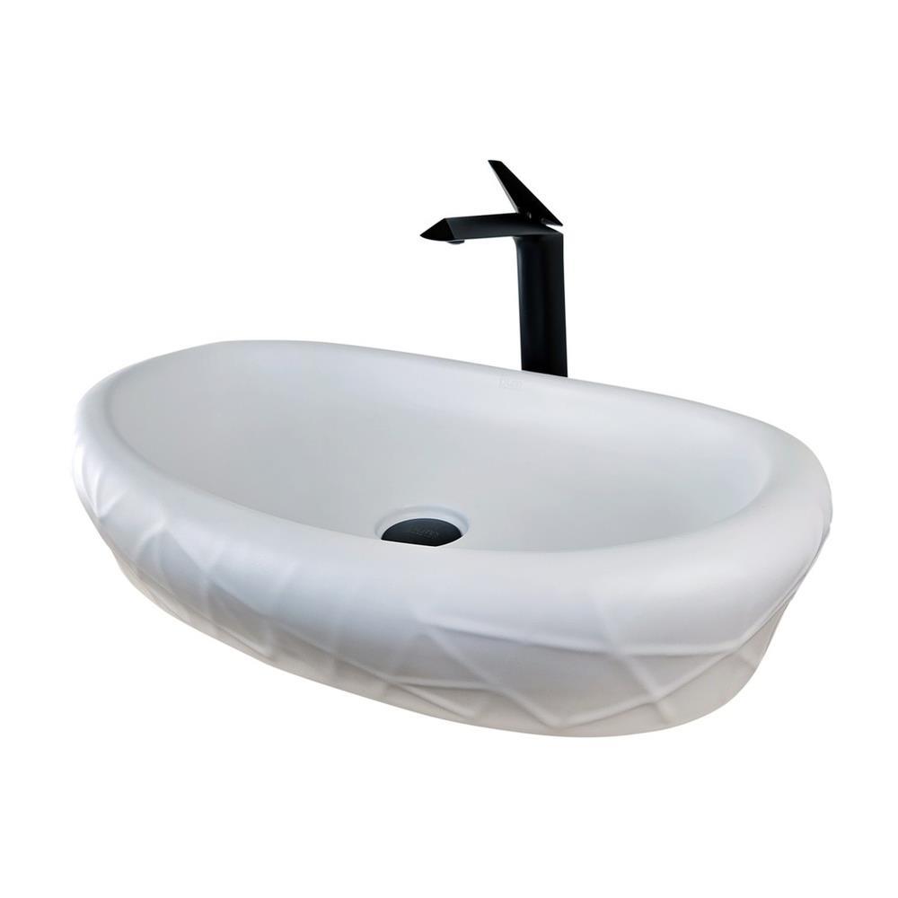 Pure Concept Mira 60 cm Mat Beyaz Çanak Lavabo