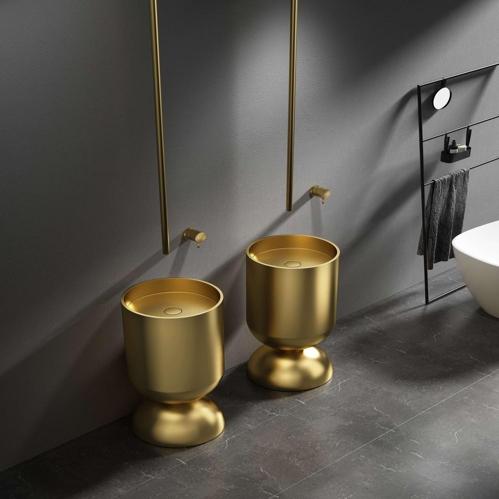 Pure Concept Petite Altın Paslanmaz Monoblok Lavabo
