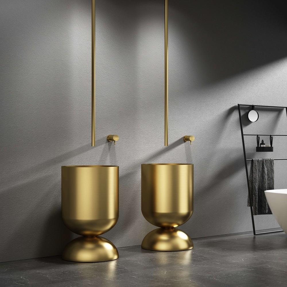 Pure Concept Petite Altın Paslanmaz Monoblok Lavabo