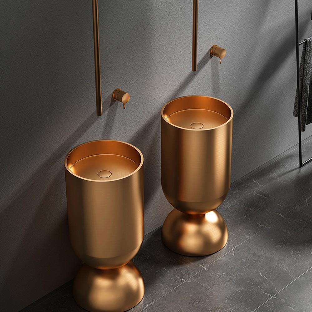Pure Concept Petite Rose Gold Paslanmaz Monoblok Lavabo