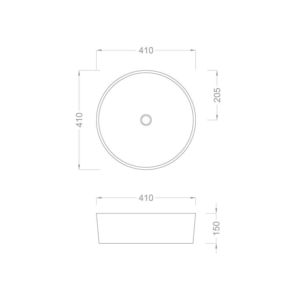 Pure Concept Pot Platin Çanak Lavabo (Outlet)