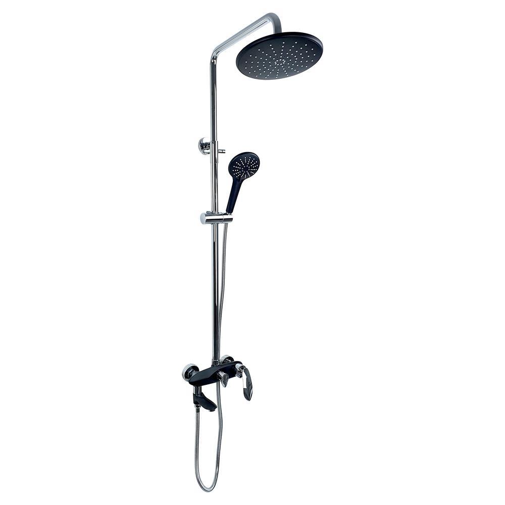 Pure ConceptPure Concept Royal Siyah Krom Bataryalı Tepe Duş Seti