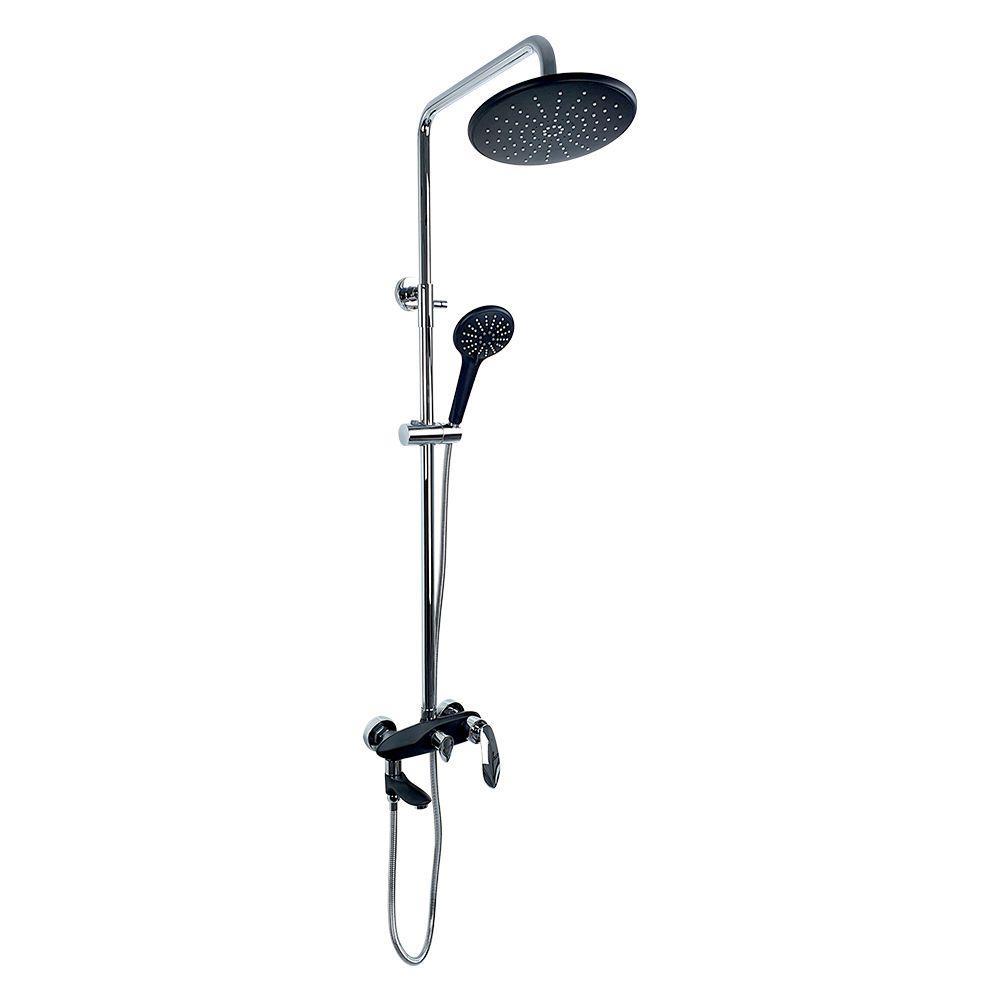 Pure Concept Royal Siyah Krom Bataryalı Tepe Duş Seti (Outlet)