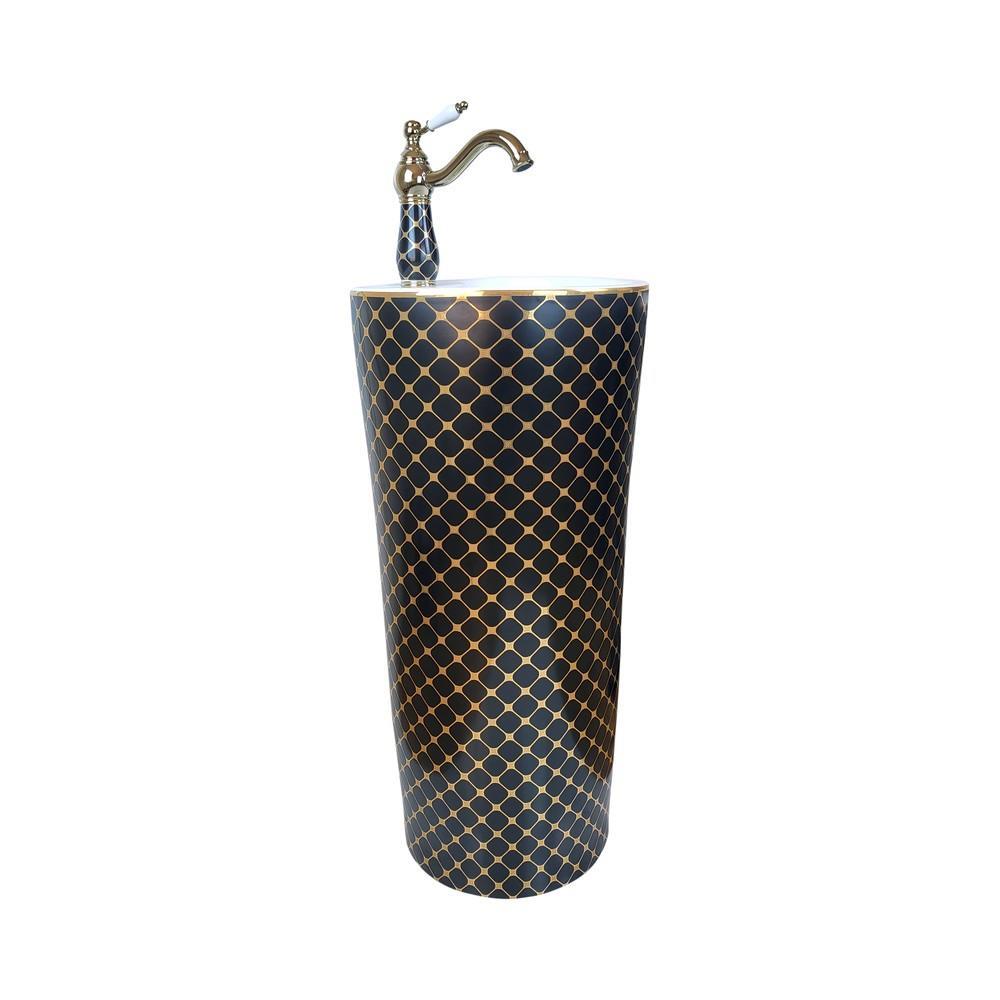 Pure ConceptPure Concept Siyah Altın Beyaz Hazne Monoblok Lavabo