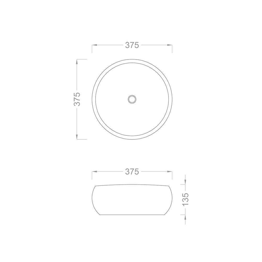 Pure Concept Siyah Serrated Çanak Lavabo (Outlet)