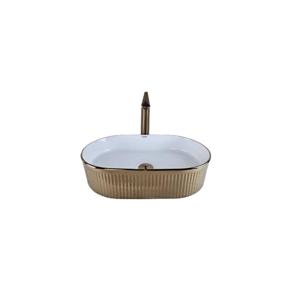 Pure ConceptPure Concept Stripo Tezgah Üstü Çanak Lavabo Rose Gold