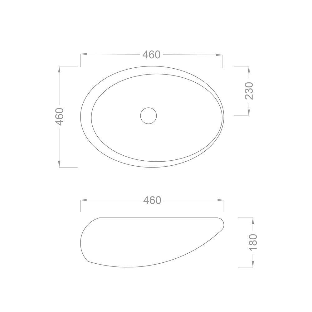 Pure Concept Ufo Altın Çanak Lavabo (Outlet)