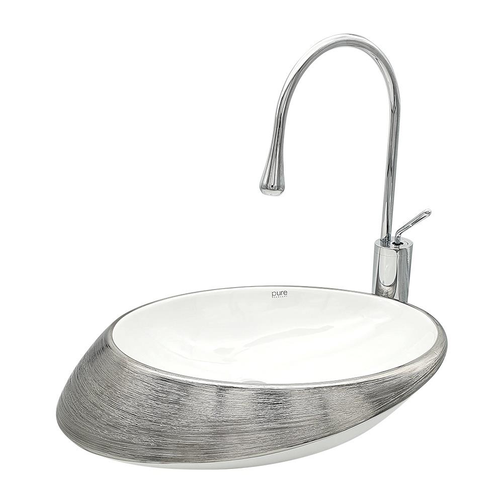 Pure ConceptPure Concept Ufo Platin Beyaz Çanak Lavabo (Outlet)