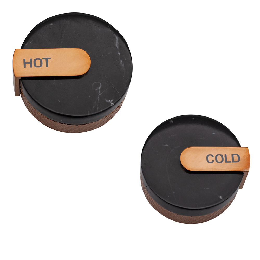 Pure Concept Royce Fırçalanmış Rose Gold 3 Delikli Lavabo Bataryası