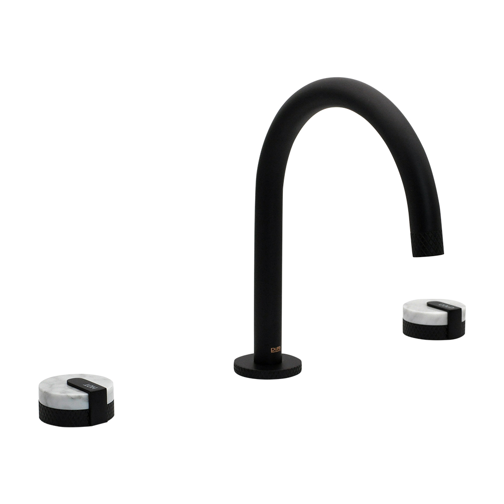 Pure ConceptRoyce Siyah 3 Delikli Lavabo Bataryası