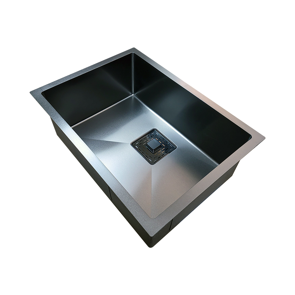 Pure Concept Siyah 60x43 Tek Göz Paslanmaz Çelik Eviye