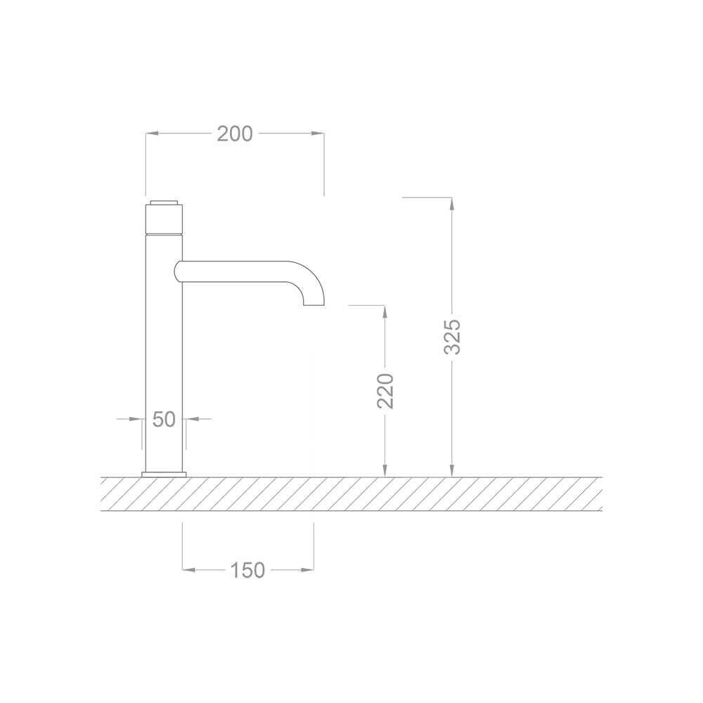 Pure Concept Style Mat Siyah Altın Çanak Lavabo Bataryası