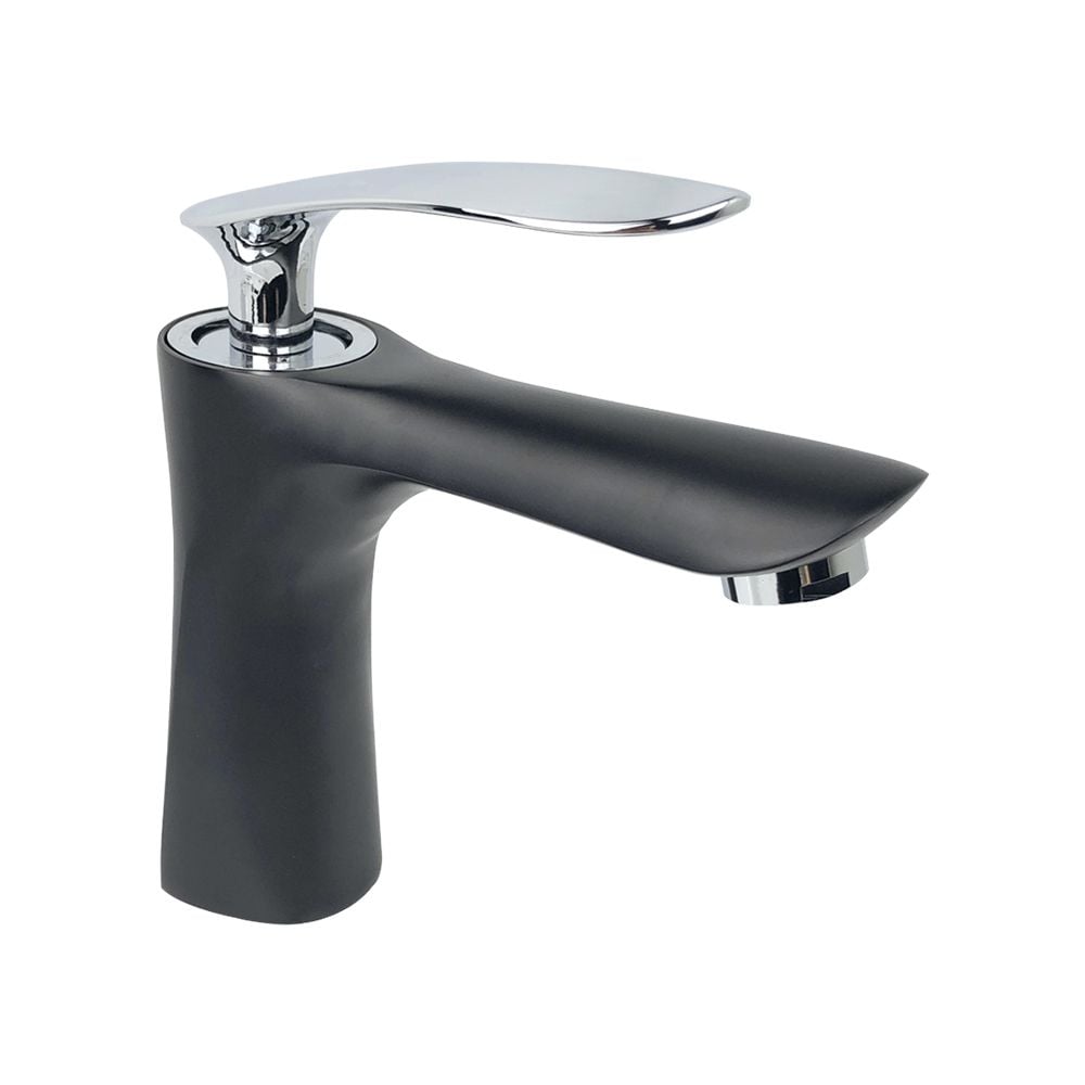 Pure ConceptSwan Siyah/krom Lavabo Bataryası