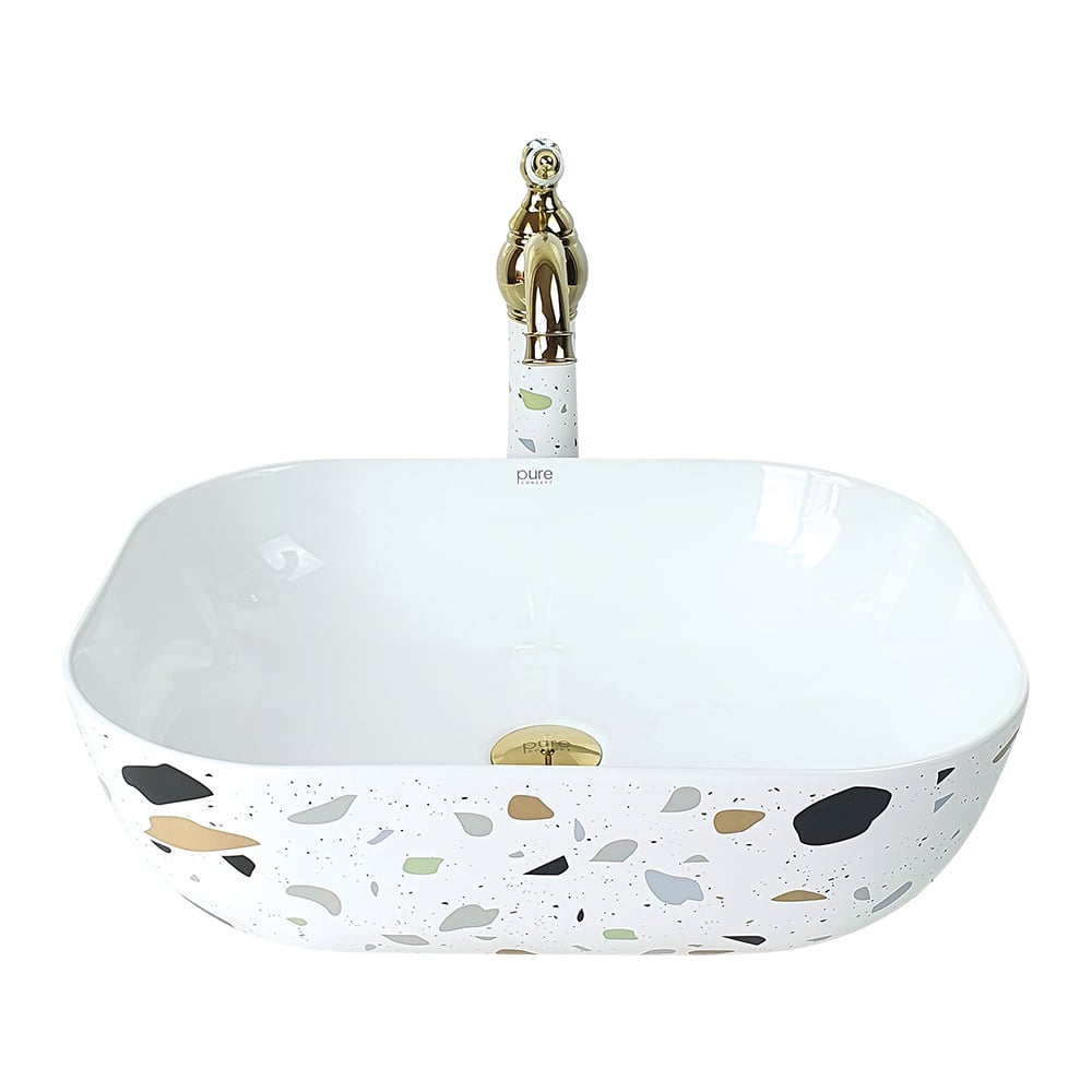 Pure ConceptTerrazzo Tezgah Üstü Çanak Lavabo