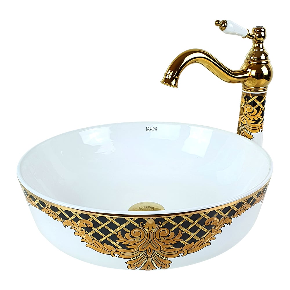 Pure ConceptWhite Gold Kleopatra Çanak Lavabo